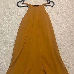 Mustard yellow halter dress